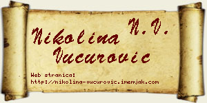 Nikolina Vučurović vizit kartica